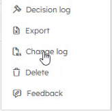 Export history using Change log in the board menu.